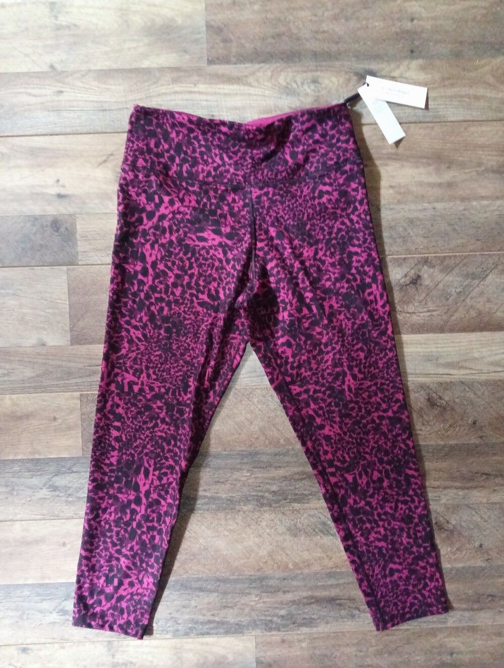Calvin Klein Performance Wick Leggings Women's Size Small Animal Print